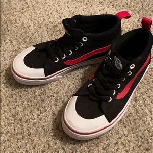 Boys Hightop Black Vans. Worn once!